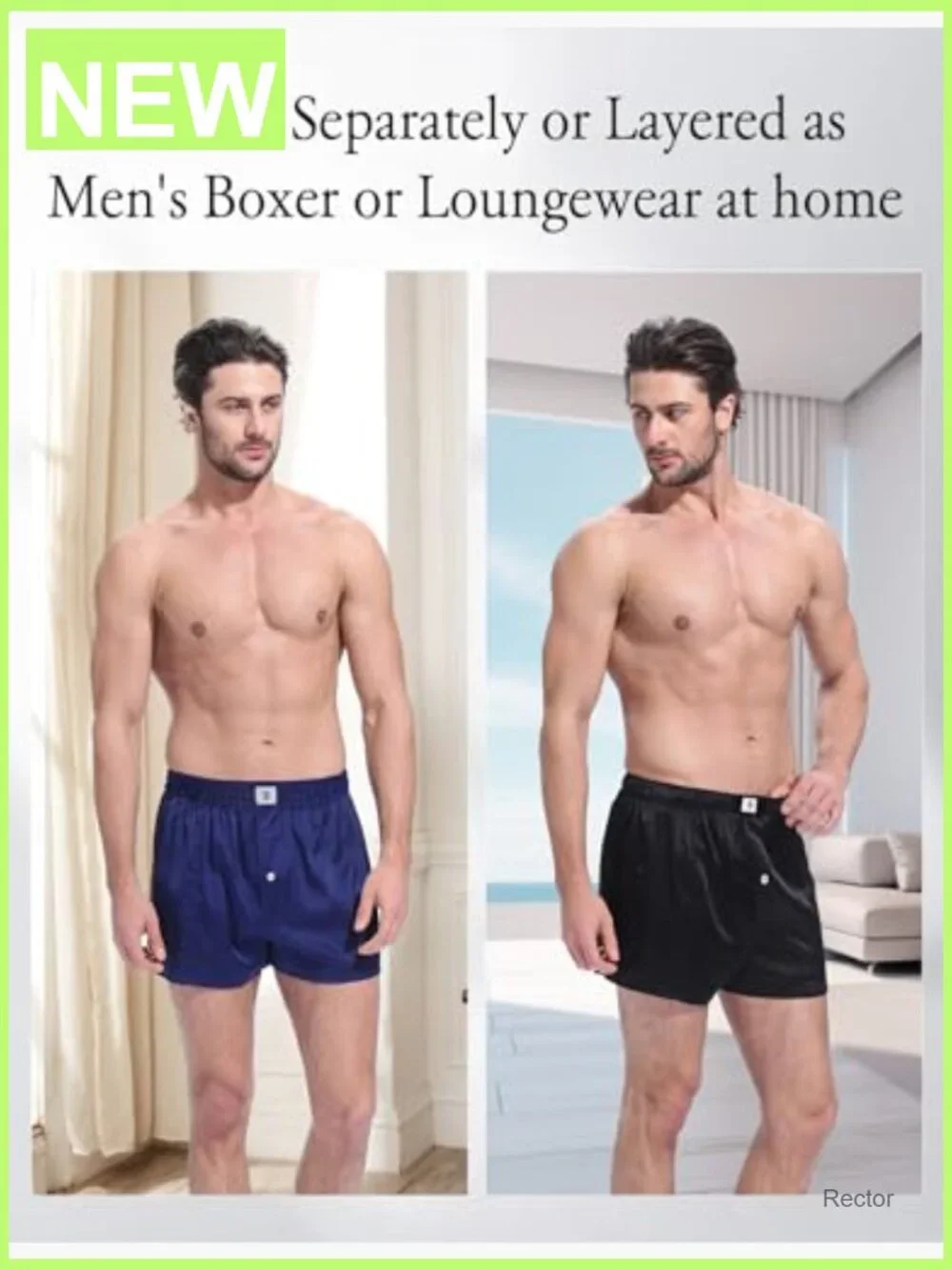 6A Mulberry Silk Boxer Shorts for Men Loose Fit Breathable Combo Pack